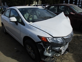2012 HONDA CIVIC LX WHITE 4DR 1.8L VTEC AT A16325